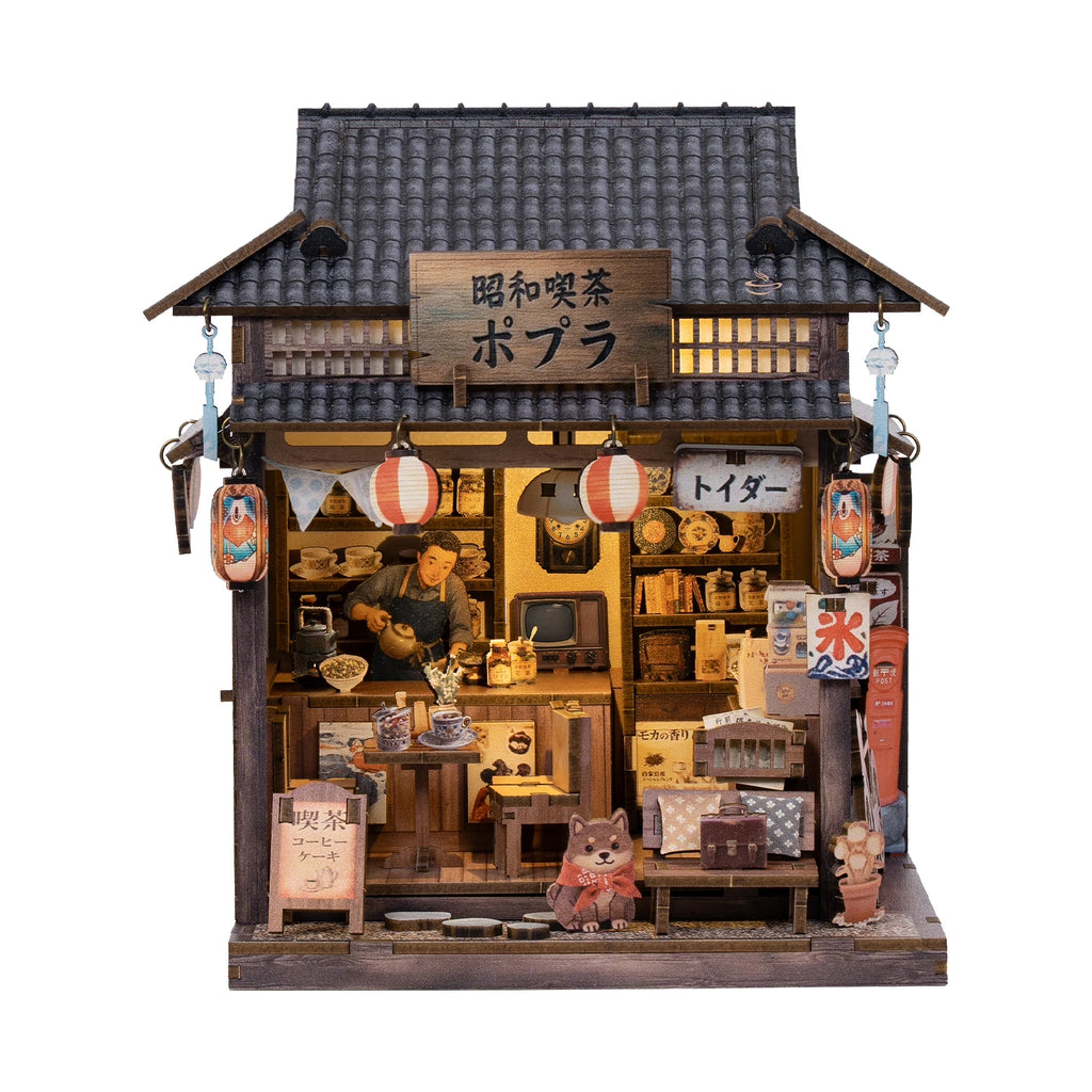 FSC-Certified 3D Wood Puzzle Book Nook | LED Light Diorama | CE EN71 CPC Certified