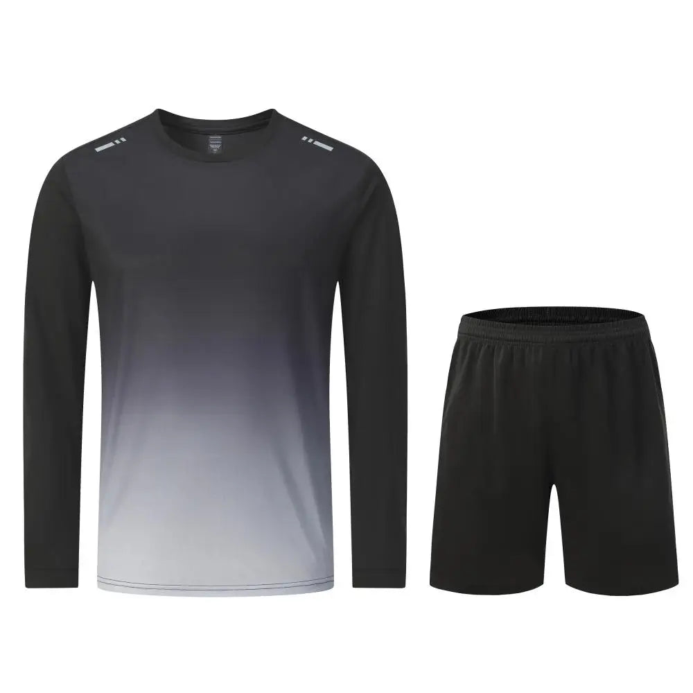 Custom Men's 2-Piece Polyester Tracksuit: Screen Print Logo, Quick-Dry, Gym & Running Activewear