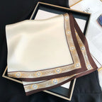 Double-sided Silk Twill Scarves | Hand-rolled Edge & 2025 SS Collection | Luxury Wholesale 1-Piece MOQ