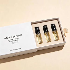 Custom Perfume Sample Gift Sets 500 MOQ | Book-Shaped Magnetic Box 4×2ml