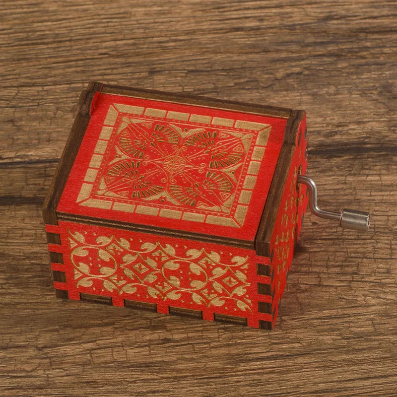 Custom Wooden Music Boxes with Logo | Hand Cranked MOQ 5