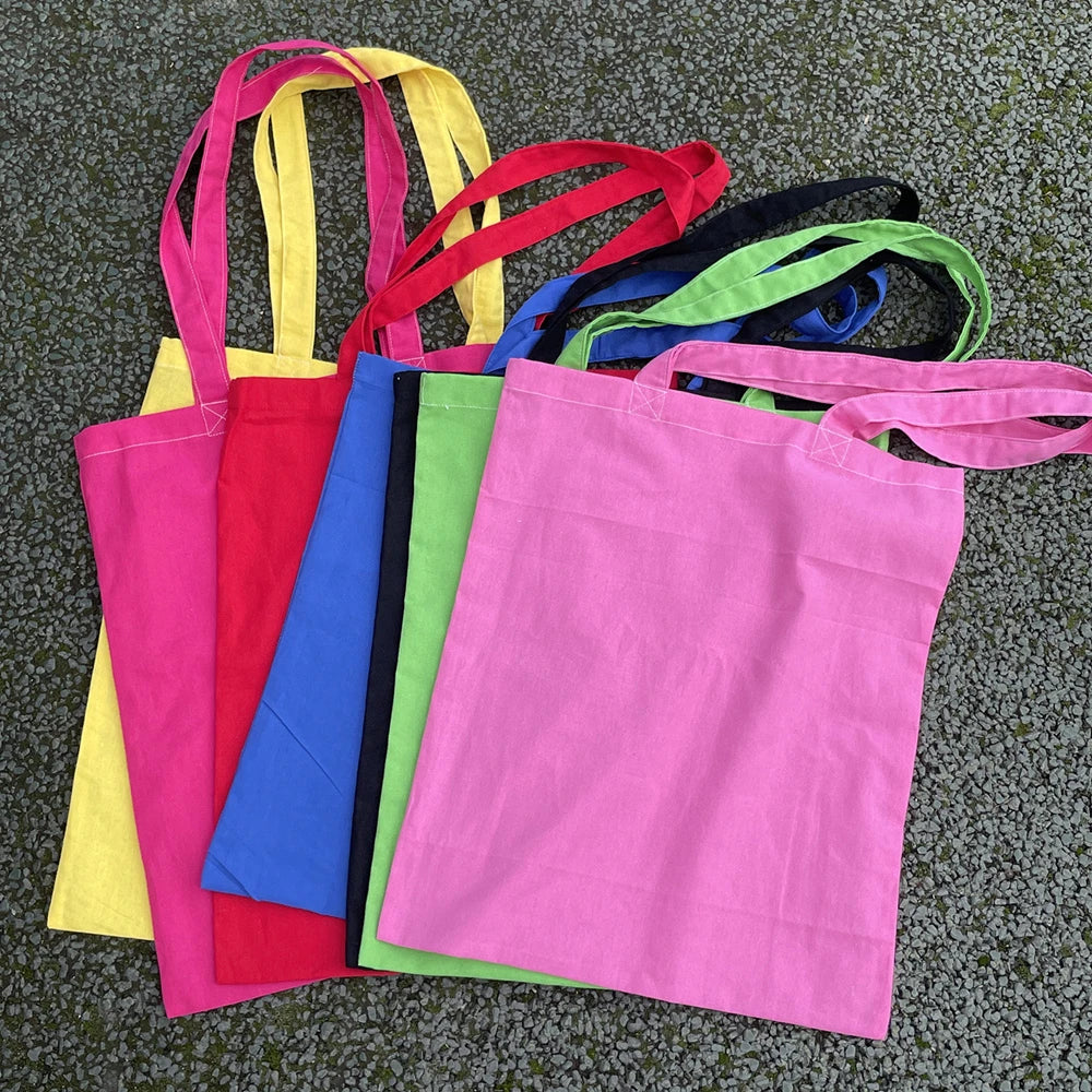 Custom Cotton Canvas Tote Bag: Eco-Friendly, Screen/Full-Color Print, MOQ 500 for Trade Shows & Conferences