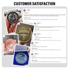 Custom 3D Challenge Coins Zinc Alloy | Gold Silver Plated | 50pc MOQ