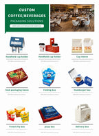 Custom Fast Food Packaging Boxes — Oil & Moisture Protection, 500 Boxes MOQ