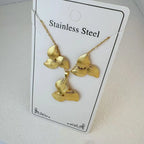 Custom 18K Gold Plated Stainless Steel Jewelry Set | MOQ 2