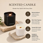 Custom Logo Woodwick Soy Wax Scented Candle | Eco MOQ 1000