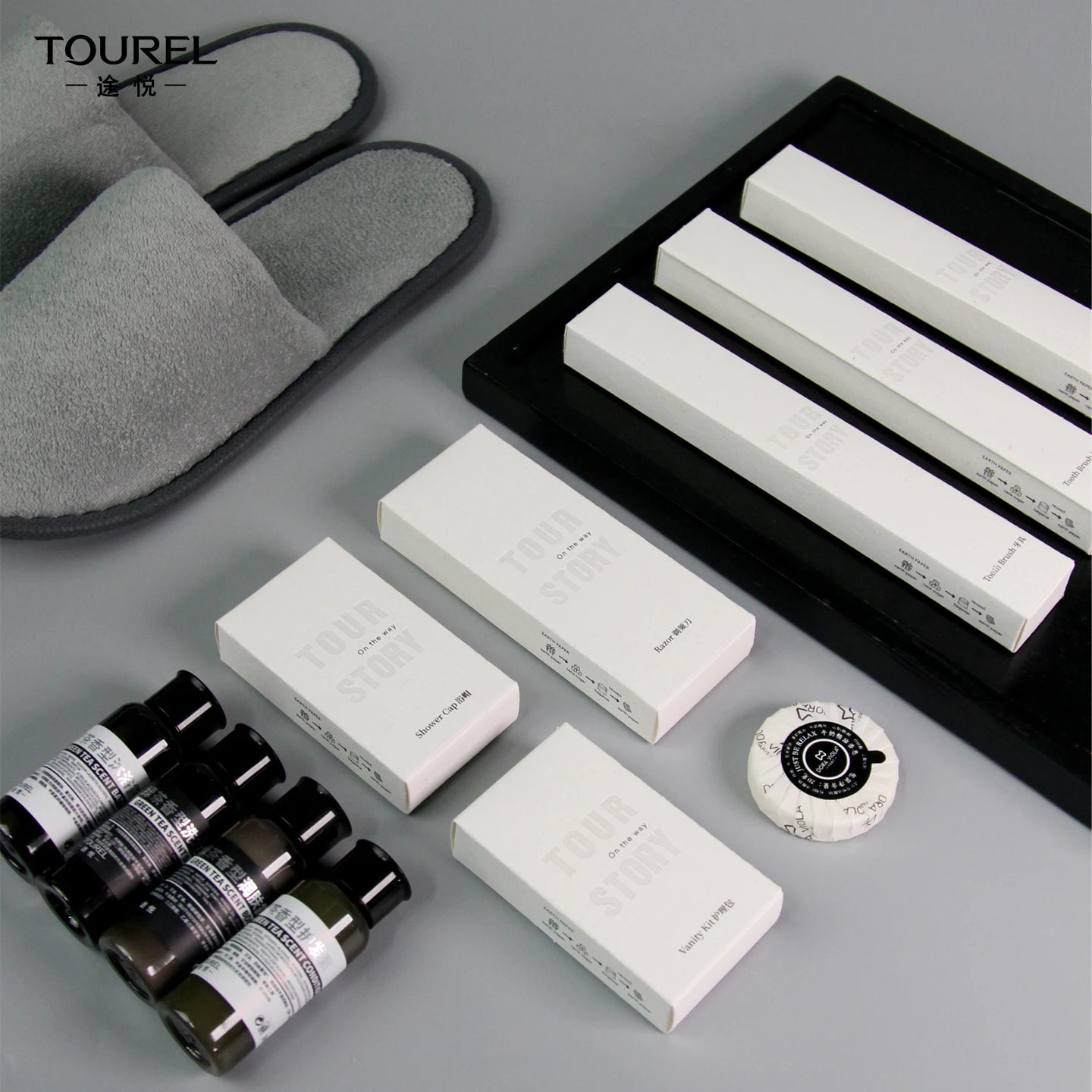 Custom Hotel Amenities Set — GMPC, ISO 22716, 3,000 MOQ