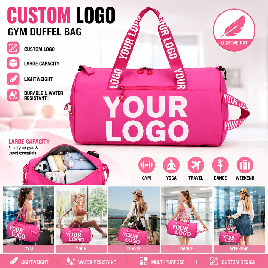 Custom Foldable Duffle Bag — 30L, Waterproof, ISO9001/BSCI Certified