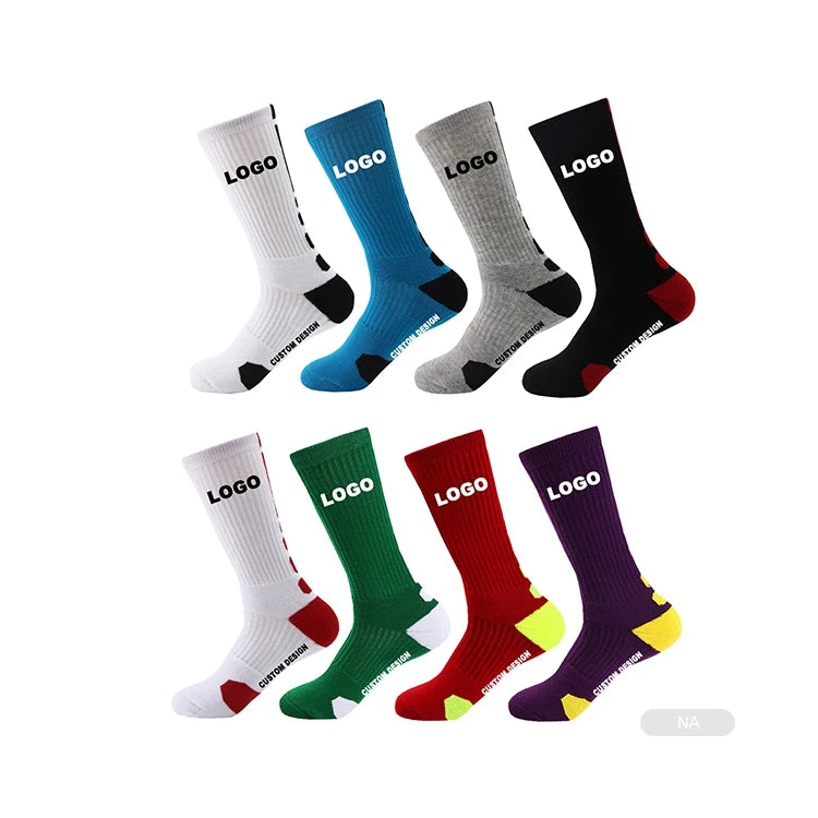 Custom Terry Sole Socks | Cotton Bamboo Basketball Sox