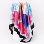 Custom Printed 90cm Square Scarf | 10 Pcs MOQ Wholesale Silk/Polyester Shawl