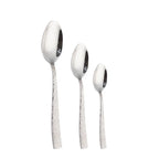 Hammer Pattern Tableware Set | 6-Piece Stainless Steel | Hotel MOQ 50
