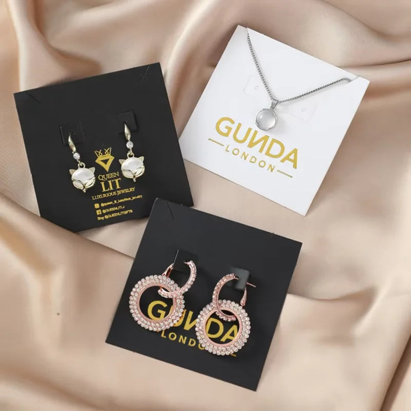 Custom Jewelry Display Cards | MOQ 1 | 7-12 Day Delivery