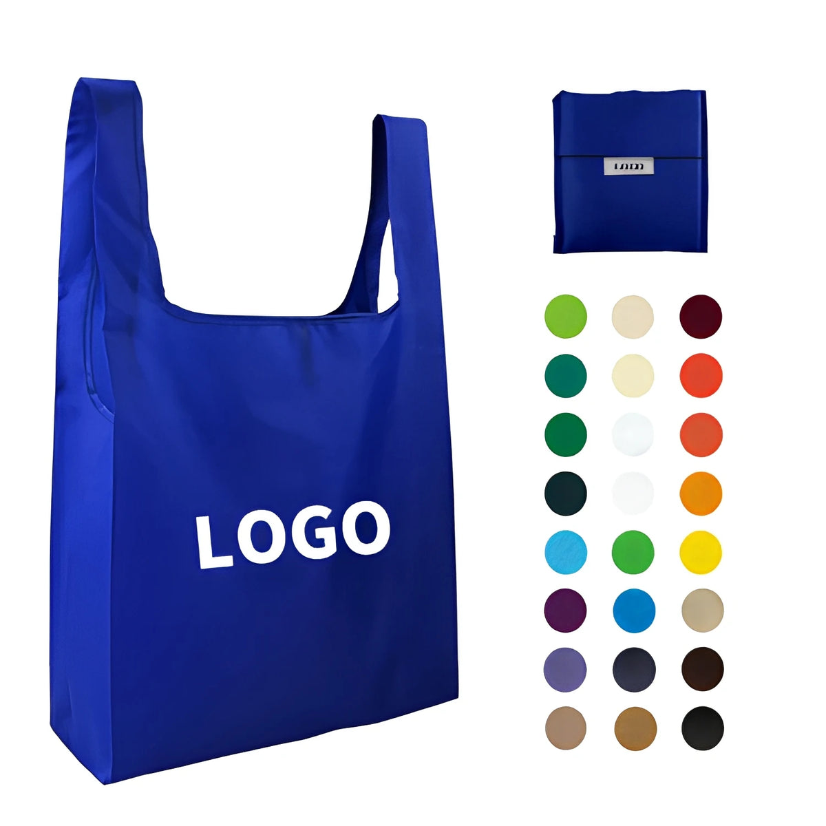 Custom Foldable Tote Bags | Reusable Polyester | MOQ 1,000
