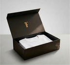 Custom Luxury Rigid Gift Box 200 MOQ | Magnetic Closure Cardboard Box with Hot Stamping for Clothing & Cosmetics