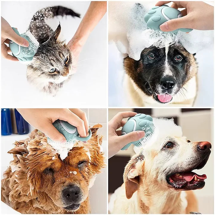 Custom Silicone Pet Bath Brush Wholesale | Dog & Cat Grooming Massage Comb