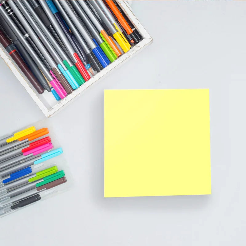 Custom 3x3 Sticky Note Pads: 100 Sheets, 8 Colors, Digital/Silk Screen Print, Repositionable