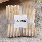 Custom Printed Polyester Blanket | 500 Pcs MOQ Home Decor Throw
