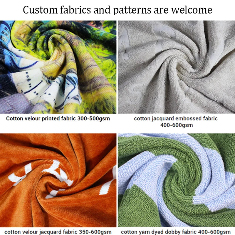 Custom Cotton Beach Towel for Resorts, Summer Events & Branded Gift Programs