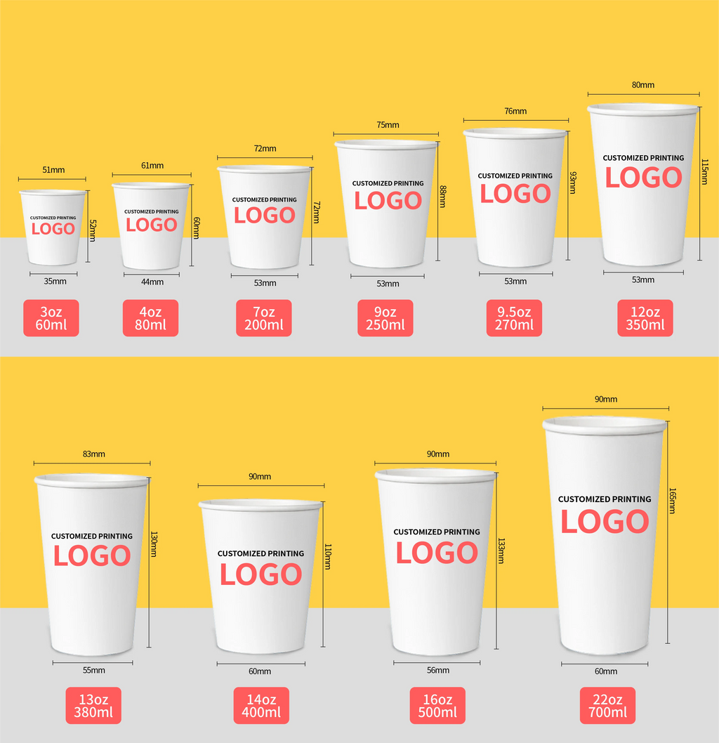 Wholesale Double Wall Paper Cups with Logo | MOQ 1000