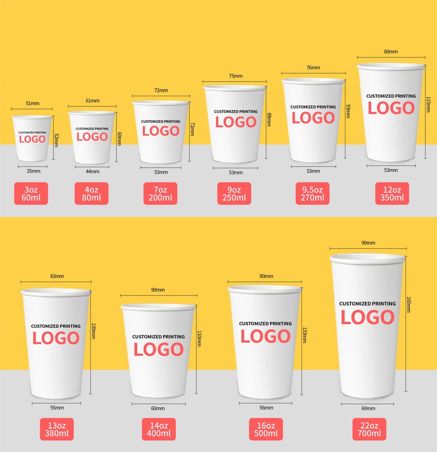 Wholesale Double Wall Paper Cups with Logo | MOQ 1000