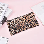 MOQ 100 Pcs Zipper PU Leather Utility Sleeve Wholesale Custom Synthetic Polyurethane Utility Envelope with Slide Fastener