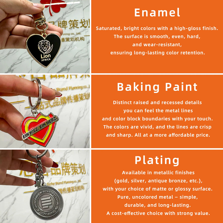 Custom Metal Keychains with Logo | 50 MOQ Promotional Giveaways