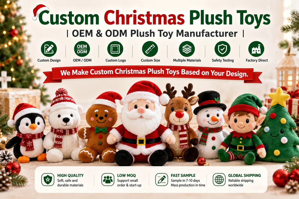 Custom Plush Santa Claus Gift Sets with Logo Wholesale | MOQ 100