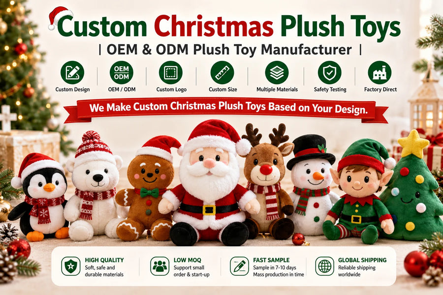 Custom Plush Santa Claus Gift Sets with Logo Wholesale | MOQ 100