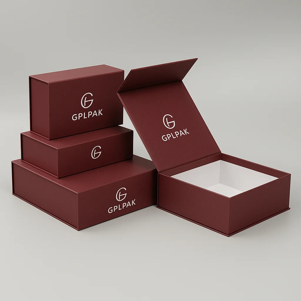Custom Rigid Magnetic Gift Box with Logo | Bulk MOQ 100
