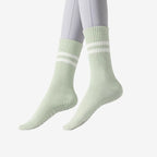 Custom Embroidered Anti-Slip Yoga Socks | Women's Grip Socks with Logo | Premium Studio Retail