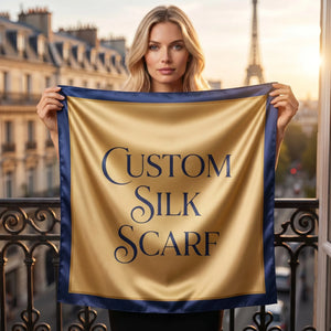 Custom 100% Mulberry Silk Scarves | 50-Piece MOQ & Free Customization | OEM/ODM Luxury Wholesale