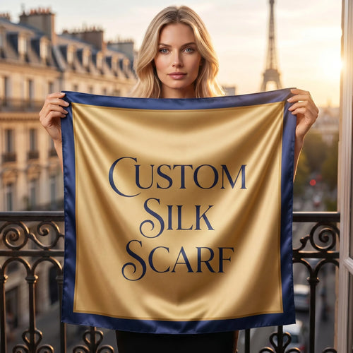 Custom 100% Mulberry Silk Scarves | 50-Piece MOQ & Free Customization | OEM/ODM Luxury Wholesale