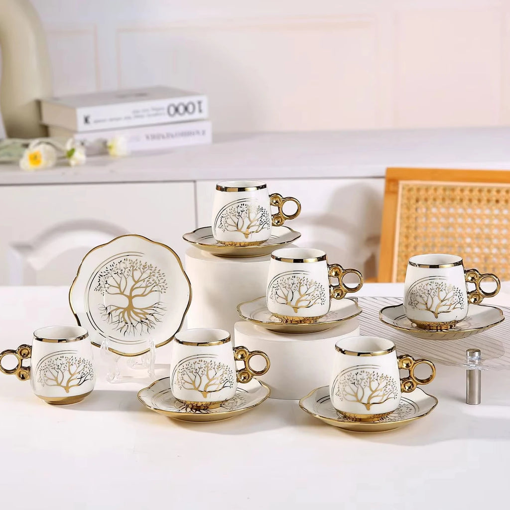Custom Ceramic Coffee Cup Set — 31-Day Lead, Gift Box, OEM/ODM