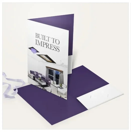 Folder Free Design 14pt 12pt Matte Folder Custom Printing UV Logo File Pocket Name Card Slot A4 Paper Presentation File Folders