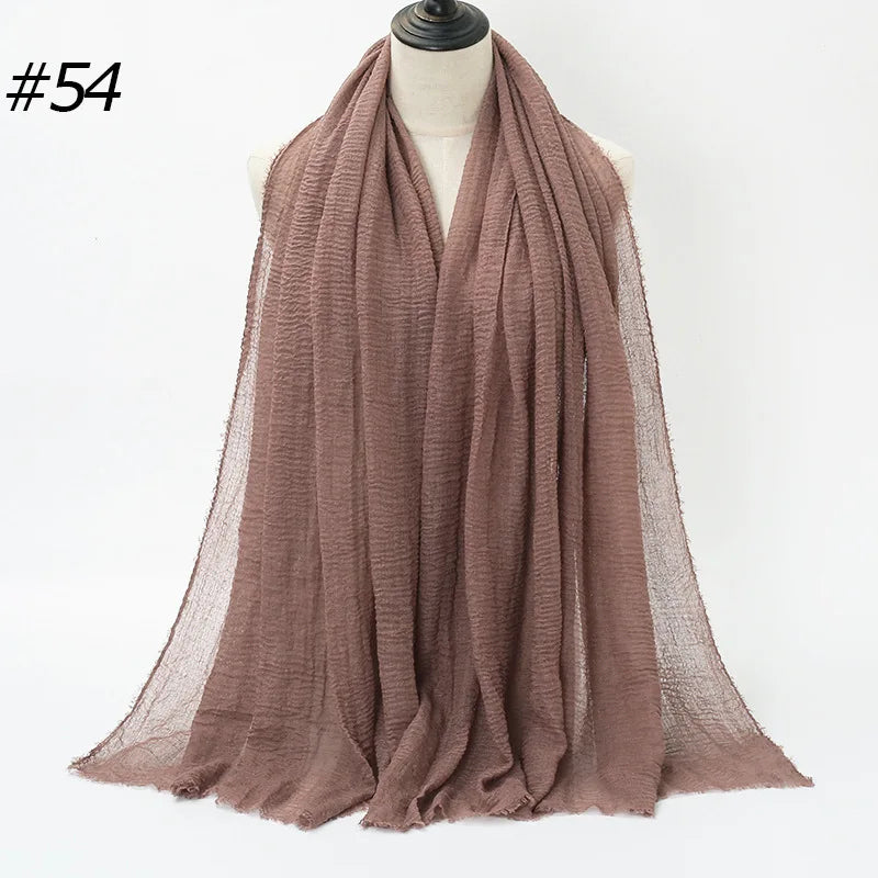 Wholesale Polyester Scarves: 105 Colors, 10-Day Lead, 90x180cm | Spring/Summer Women's Fashion