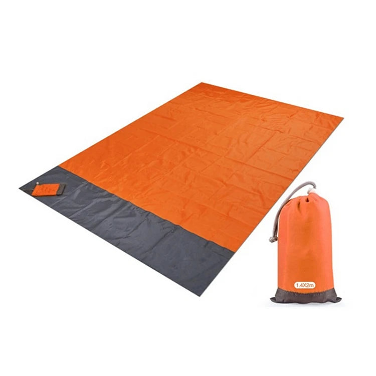 Custom Sand-Free Beach Mat 500pcs MOQ | Waterproof Foldable 210D Polyester, Logo Print for Camping
