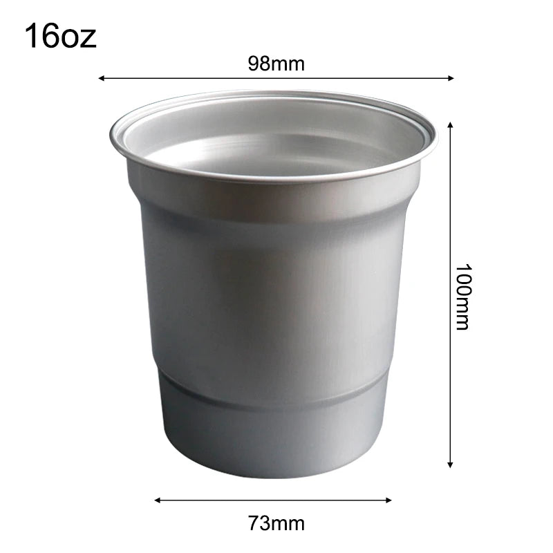 Custom 16oz Aluminum Tumbler | Food-Grade | Reusable Drinkware | Bulk Logo
