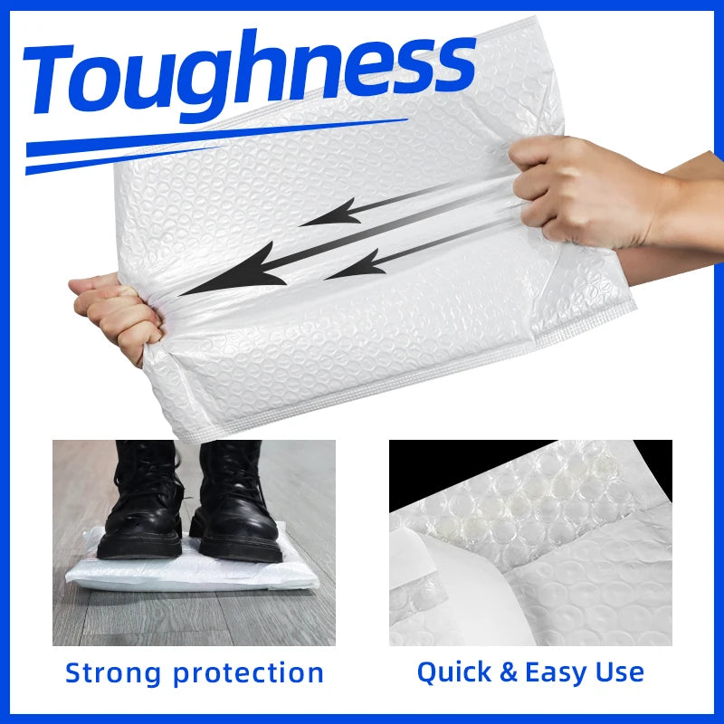 Custom Biodegradable Bubble Mailers | Logo | MOQ 100