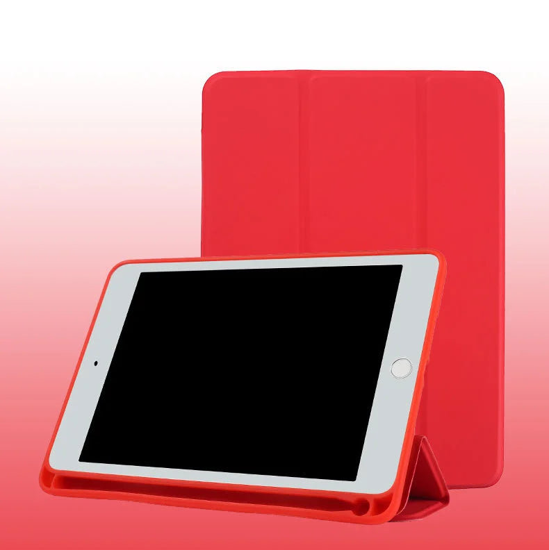 Pu Leather Shockproof Smart Cover Tablet Case – iPad Covers with Pencil Holder for iPad Pro 12.9 & More