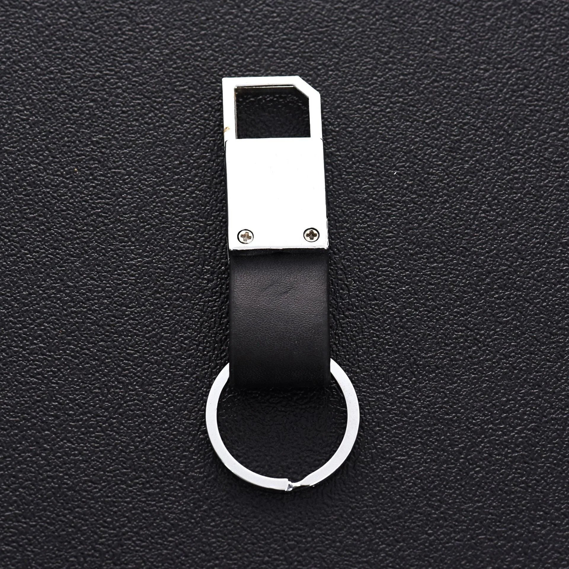 High-End Metal Keychain | Zinc Alloy | Leather Accent | Custom Logo | 1 MOQ | SGS Certified