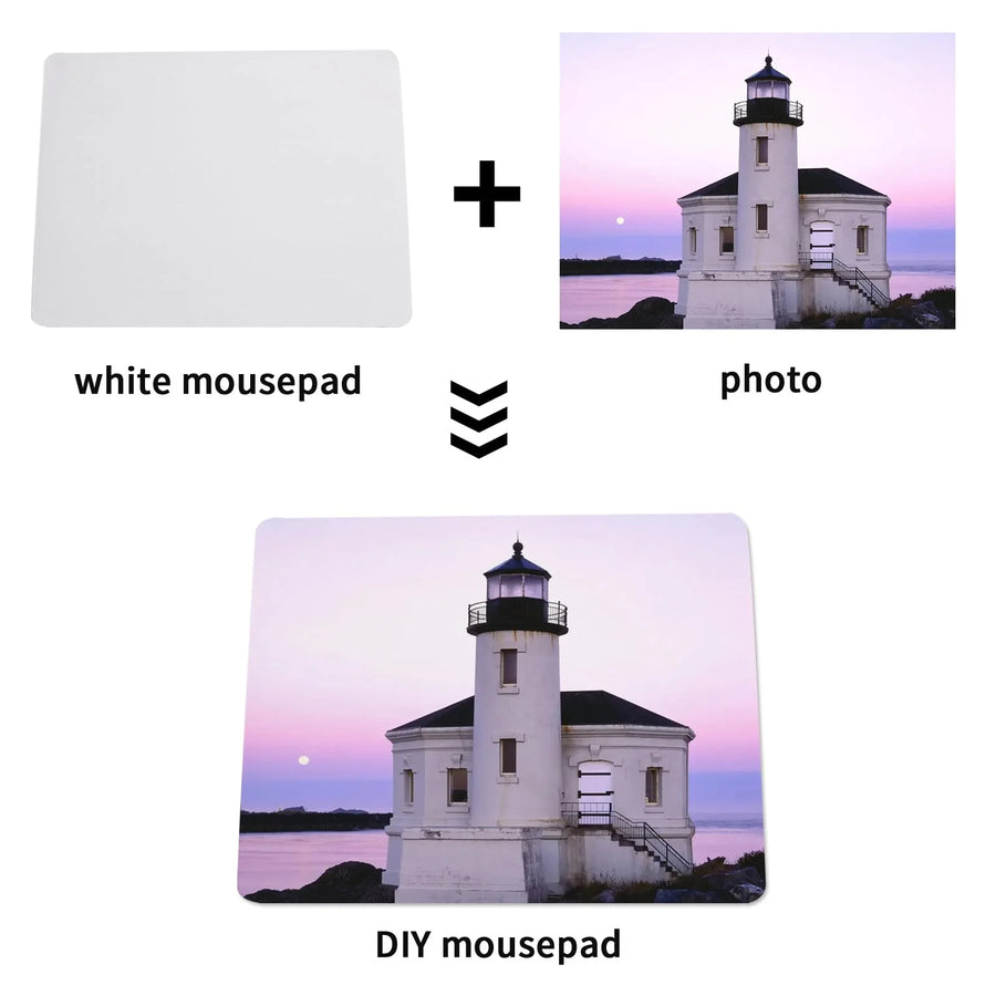 US Warehouse Sublimation Mouse Pad Blanks 24x20cm | White | 100pc Batch
