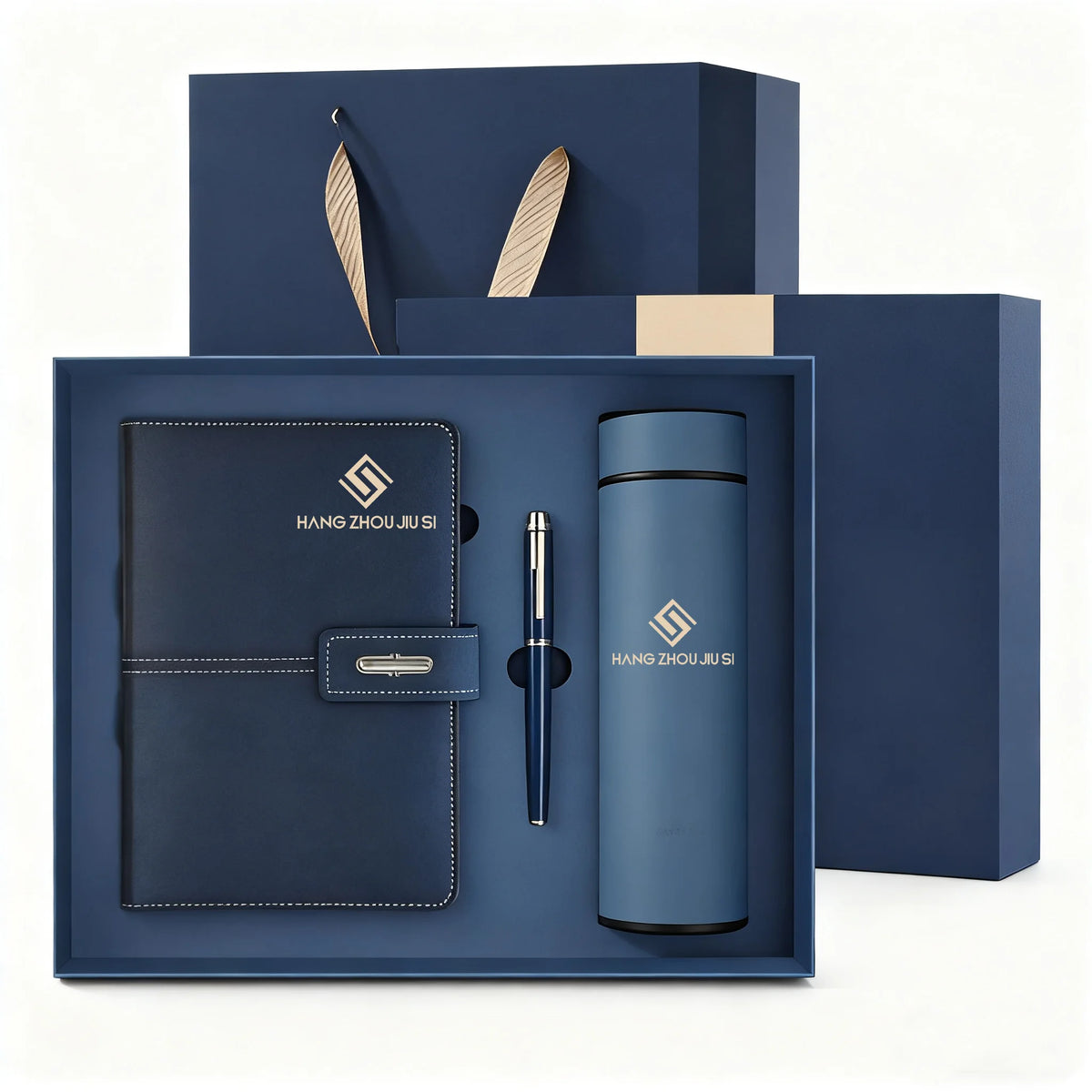Corporate Gift Set with Logo | A5 Notebook + Bottle | 100 MOQ