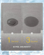Custom Rubber Bathroom Floor Mat | 4-Layer Absorbent Quick-Dry | Non-Slip Vacuum Seal | MOQ 300