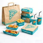 Custom Fast Food Packaging Boxes — Oil & Moisture Protection, 500 Boxes MOQ