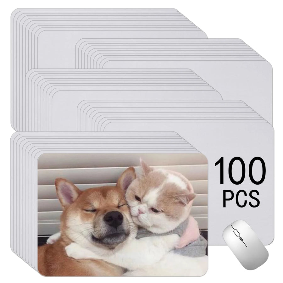US Warehouse Sublimation Mouse Pad Blanks 24x20cm | White | 100pc Batch