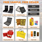 Custom Magnetic Folding Gift Boxes: 2 MOQ, 10-Day Lead, Recyclable | Shoe & Gift Packaging