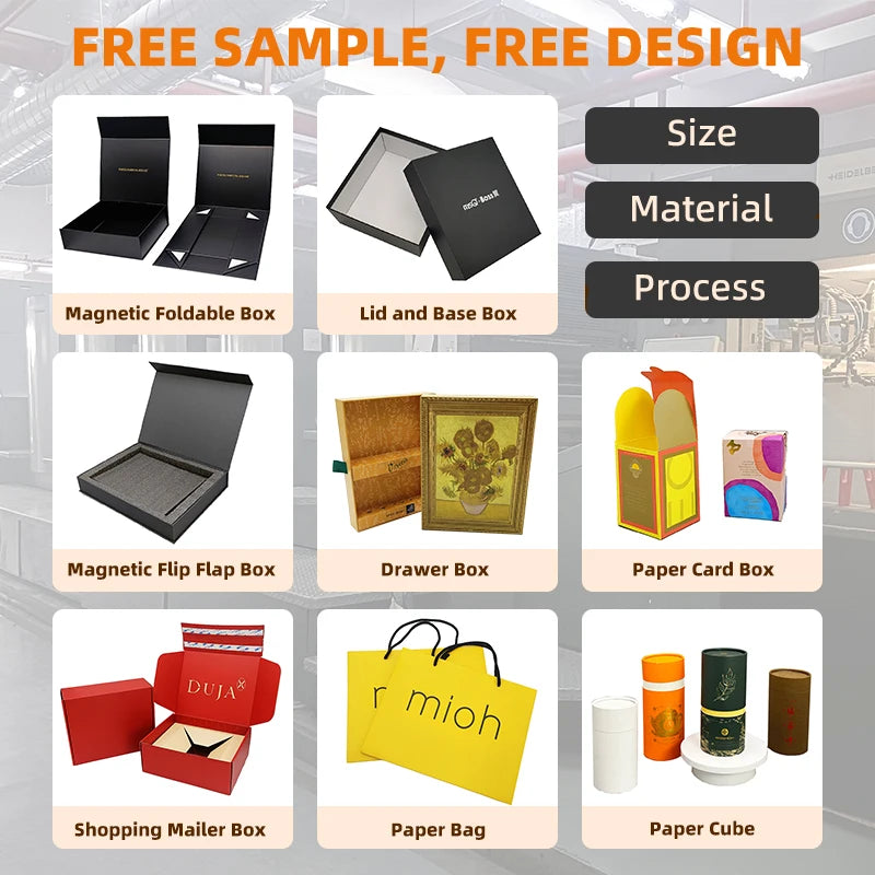 Custom Magnetic Folding Gift Boxes: 2 MOQ, 10-Day Lead, Recyclable | Shoe & Gift Packaging