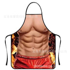 Waterproof Polyester Apron | 3D Printed Cartoon Barbecue Apron