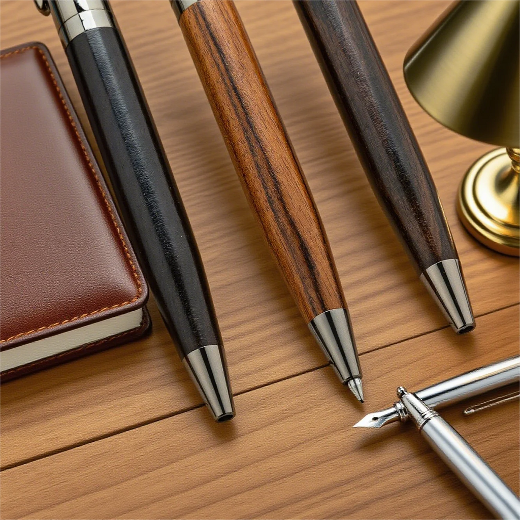 Custom Wooden Ballpoint Pens with Logo | Eco-Friendly Promotional