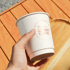 Custom Double Wall Paper Cups with Logo | MOQ 500